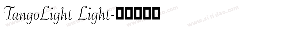 TangoLight Light字体转换